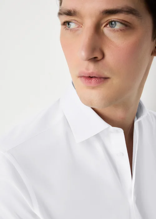 Taylor & Wright White Easy Care Slim Fit Shirt - 14.5 Image 3