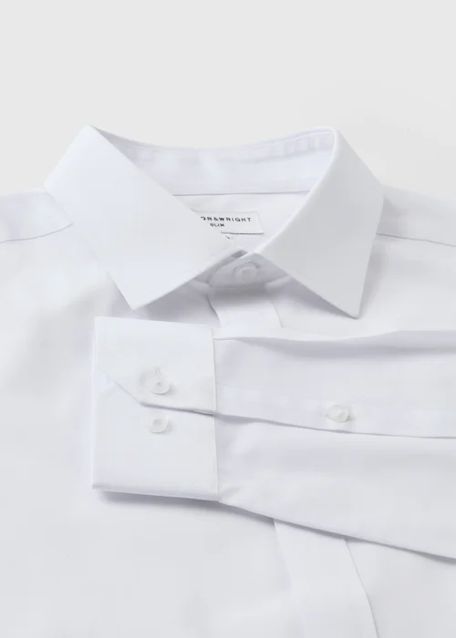 Taylor & Wright White Easy Care Slim Fit Shirt - 14.5 Image 5
