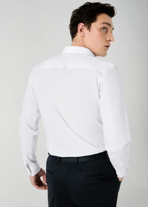 Taylor & Wright White Easy Care Slim Fit Shirt - 14.5 Image 4