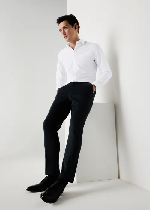Taylor & Wright White Easy Care Slim Fit Shirt - 14.5 Image 2