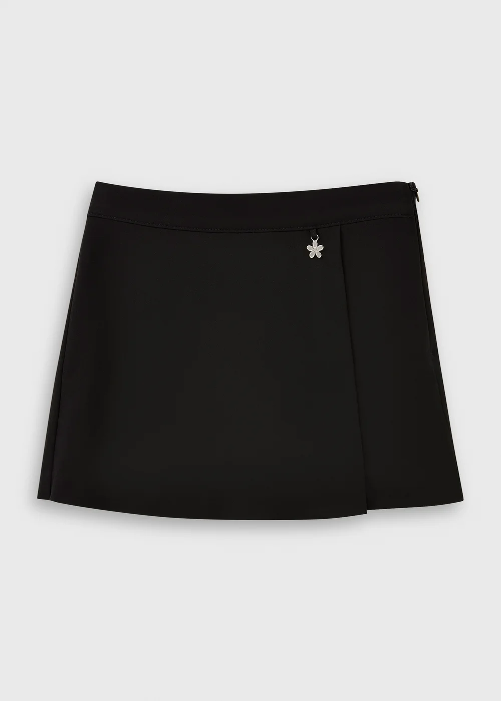 Girls Black Woven Skort (7-13yrs) - 6 Yrs Image 1