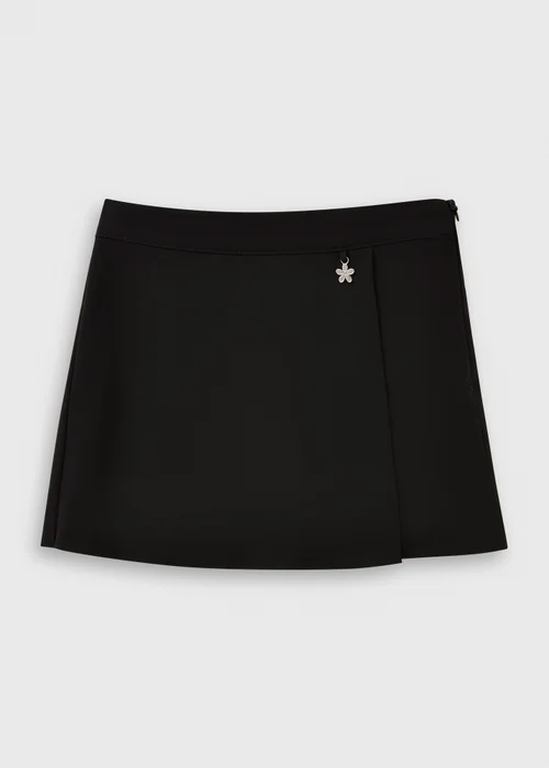 Girls Black Woven Skort (7-13yrs) - 6 Yrs Image 1