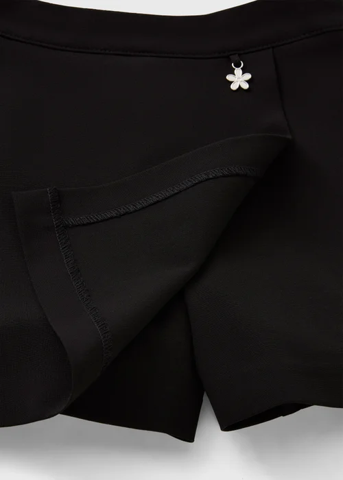 Girls Black Woven Skort (7-13yrs) - 6 Yrs Image 2
