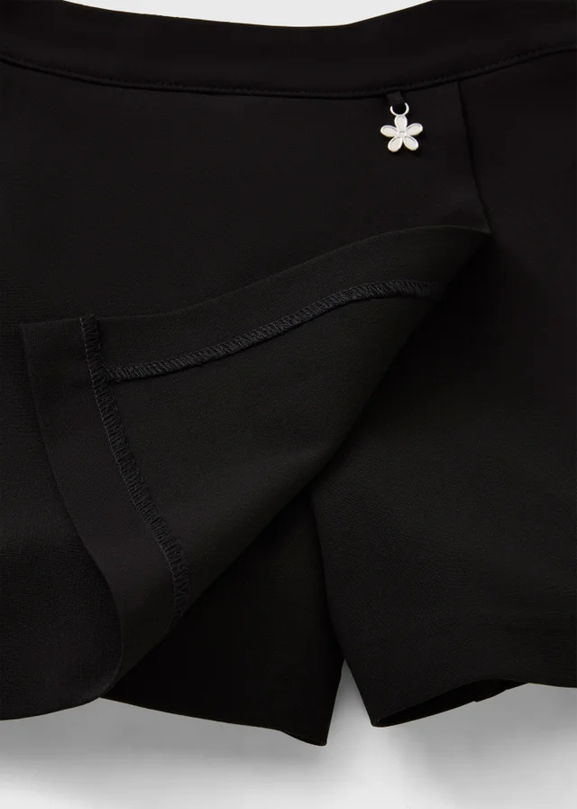 Girls Black Woven Skort (7-13yrs)