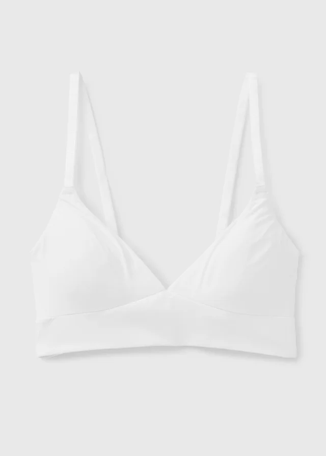 White Smooth Non Wired Bra