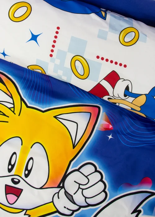 Sonic The Hedgehog Blue Liquid Rotary Duvet Cover - Single Image 3