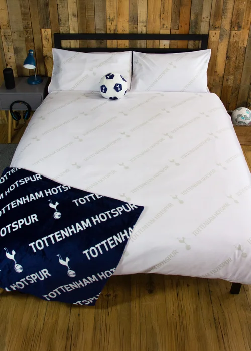Tottenham Hotspur FC Line Blue Panel Duvet Cover - Single Image 2