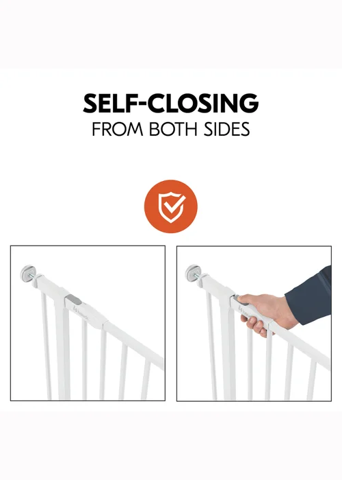 Hauck White Open N Stop 2 Bed Rails - One Size Image 3