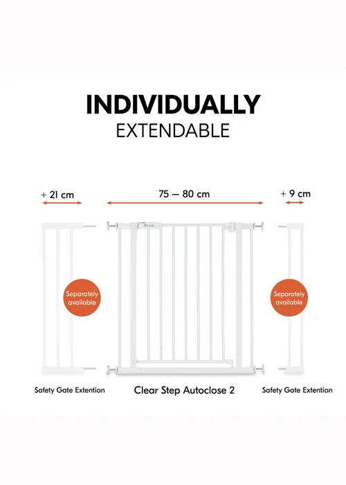 Hauck White Open N Stop 2 Bed Rails - One Size Image 5