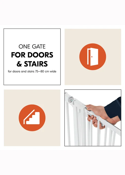 Hauck White Open N Stop 2 Bed Rails - One Size Image 4