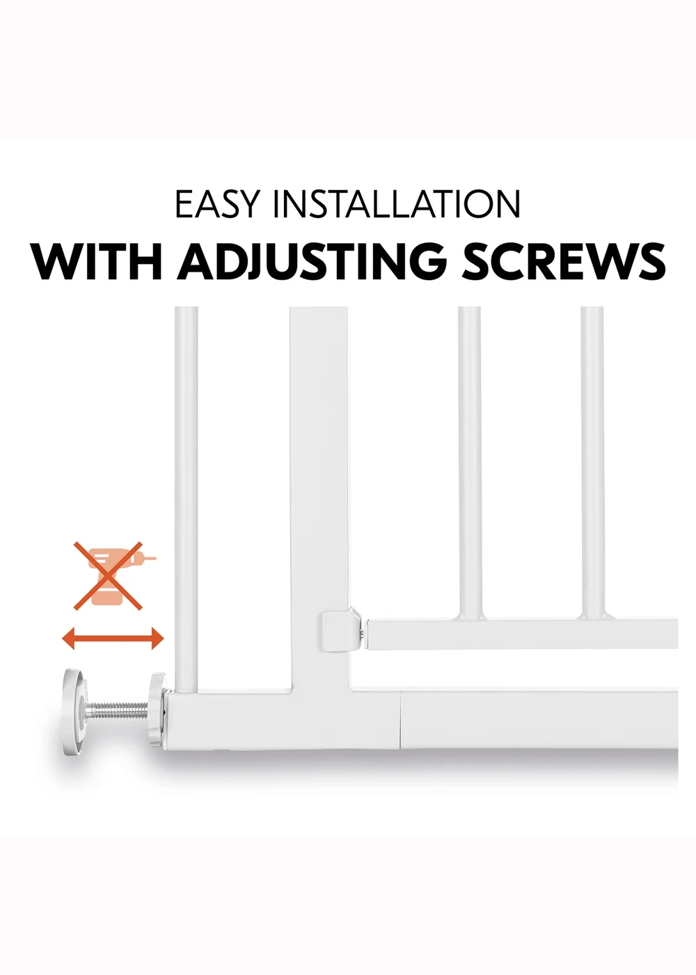 Hauck White Open N Stop 2 Bed Rails - One Size Image 6