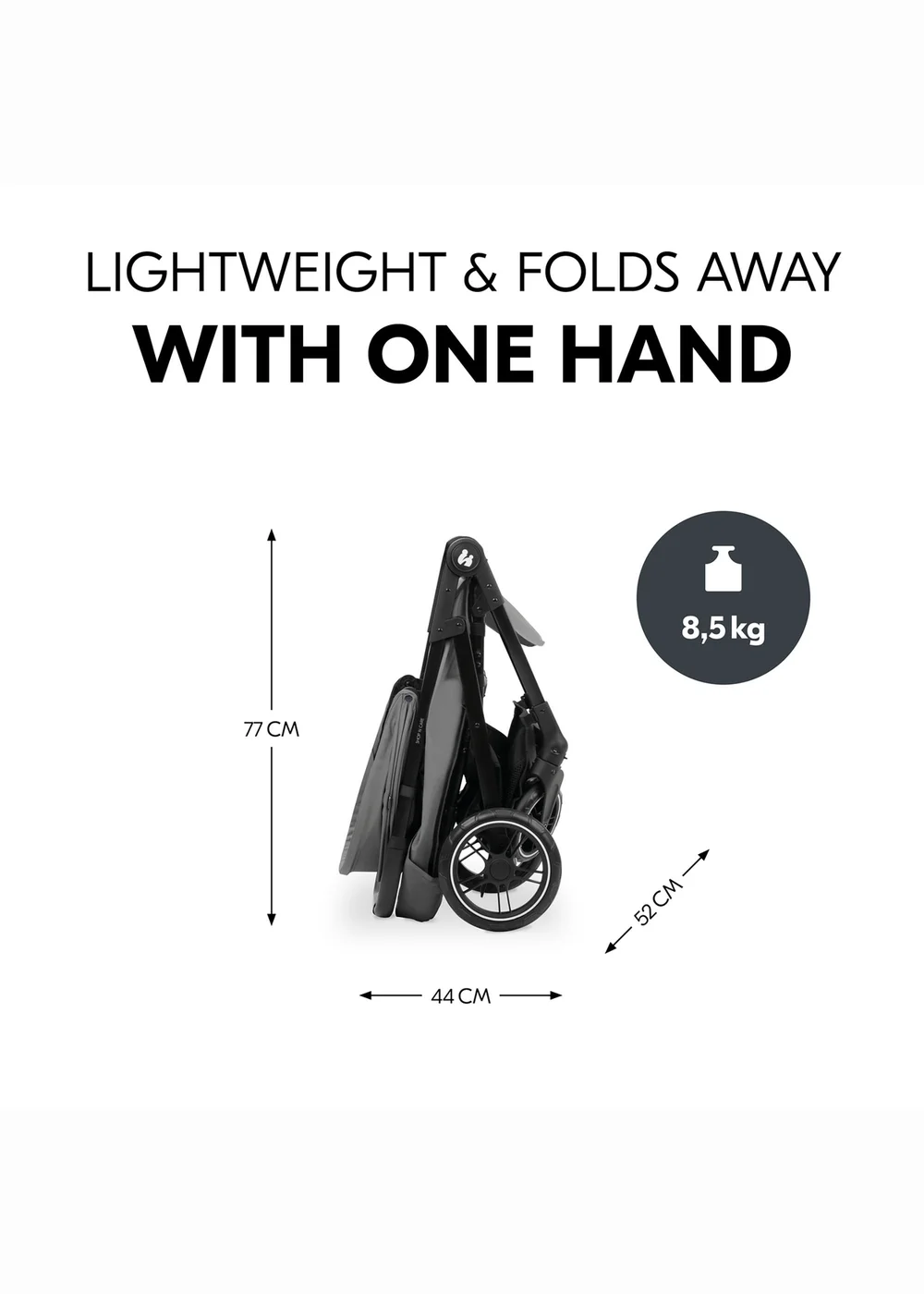 Hauck Grey Shop N Care Pushchair - One Size Image 3