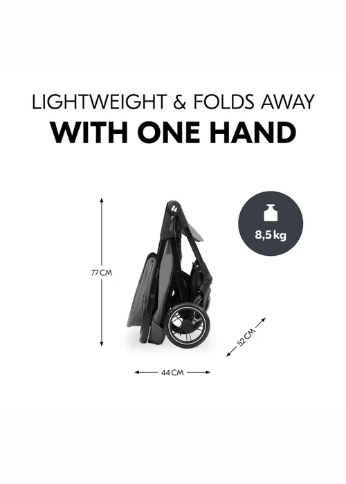 Hauck Grey Shop N Care Pushchair - One Size Image 3