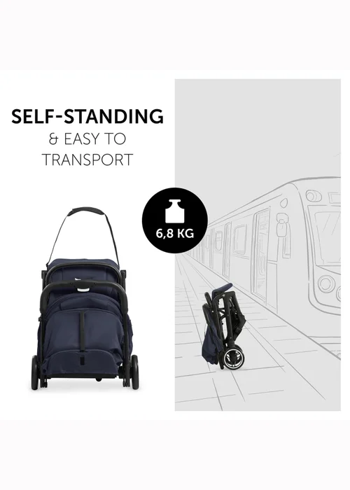 Hauck Navy Blue Travel N Care Pushchair - One Size Image 4