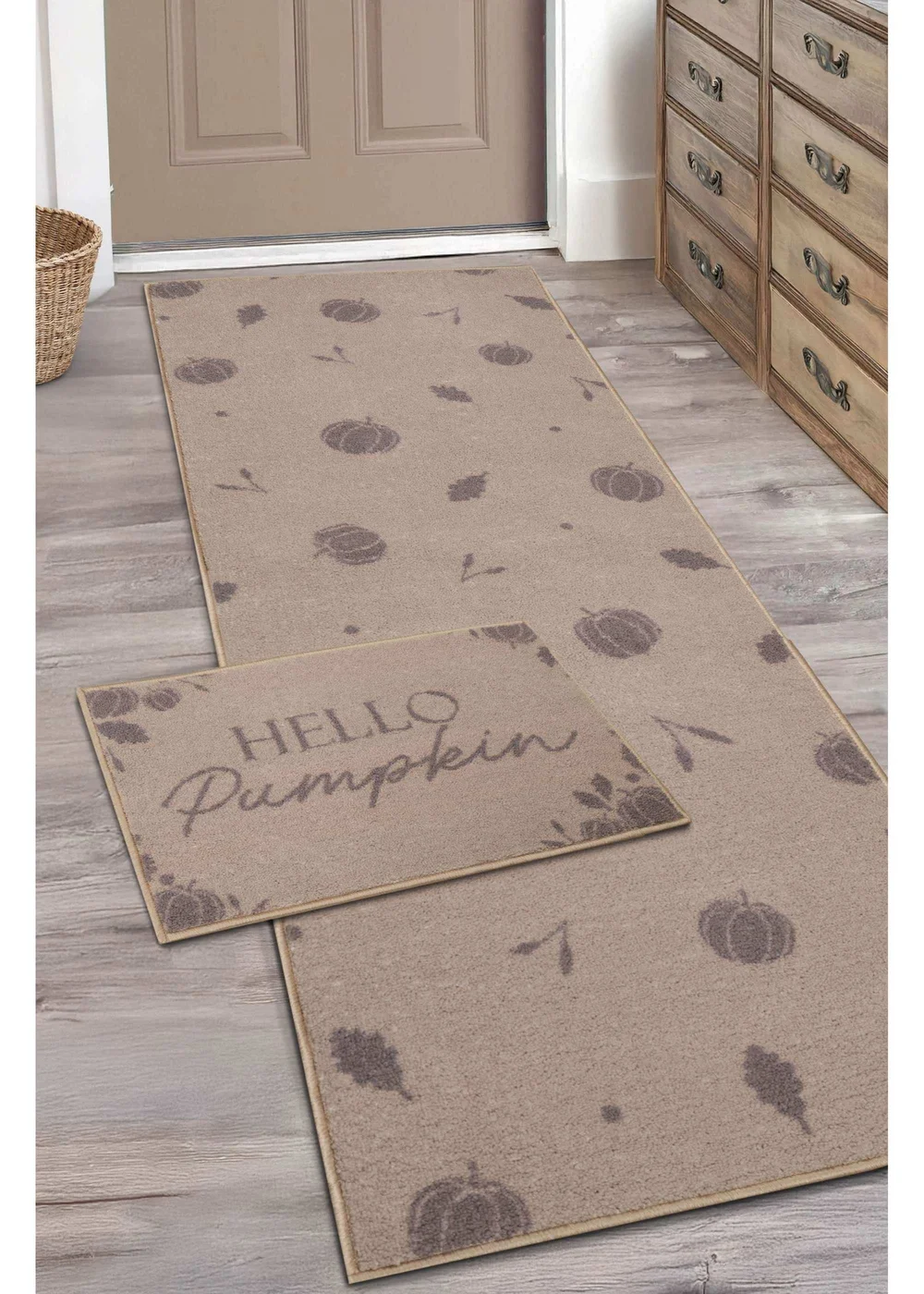 Homemaker Natural Pumpkin Runner & Doormat - One Size Image 1