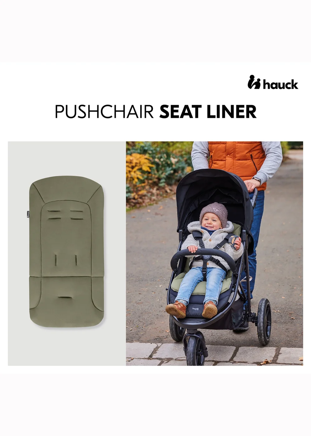 Hauck Olive Seat Liner - One Size Image 2