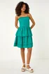 Dusk Teal Tiered Broderie Dress - Size 14 Clothing Image 3