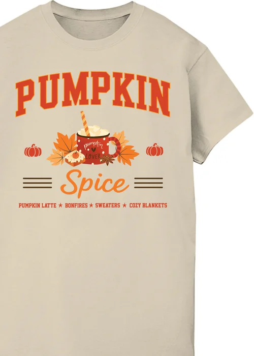 Spiral Galaxy Brands In Pumpkin Spice Collegial Sand Graphic Boyfriend Fit T-Shirt - 4XL Image 2