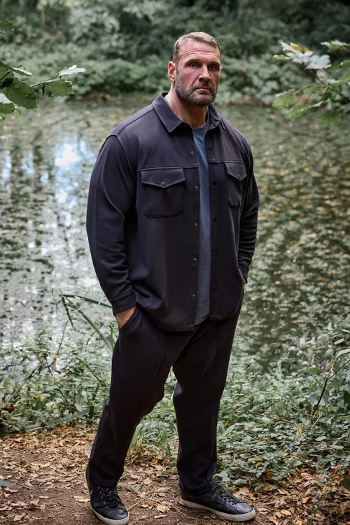 BadRhino Black Textured Jersey Joggers - XL Image 1