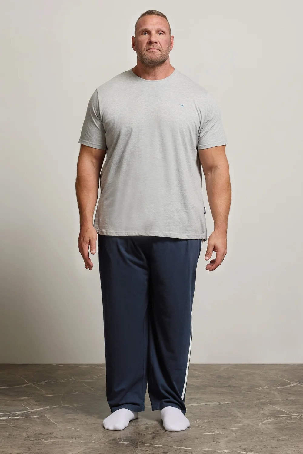 BadRhino Navy Blue Lightweight Lounge Joggers - 5-6XL Image 2