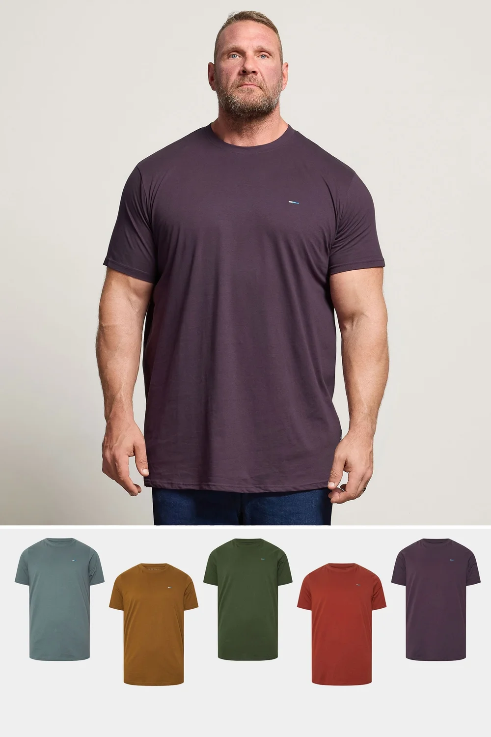 BadRhino Multi 5 Pack Extra Long Core T-Shirts - 3XL Image 1