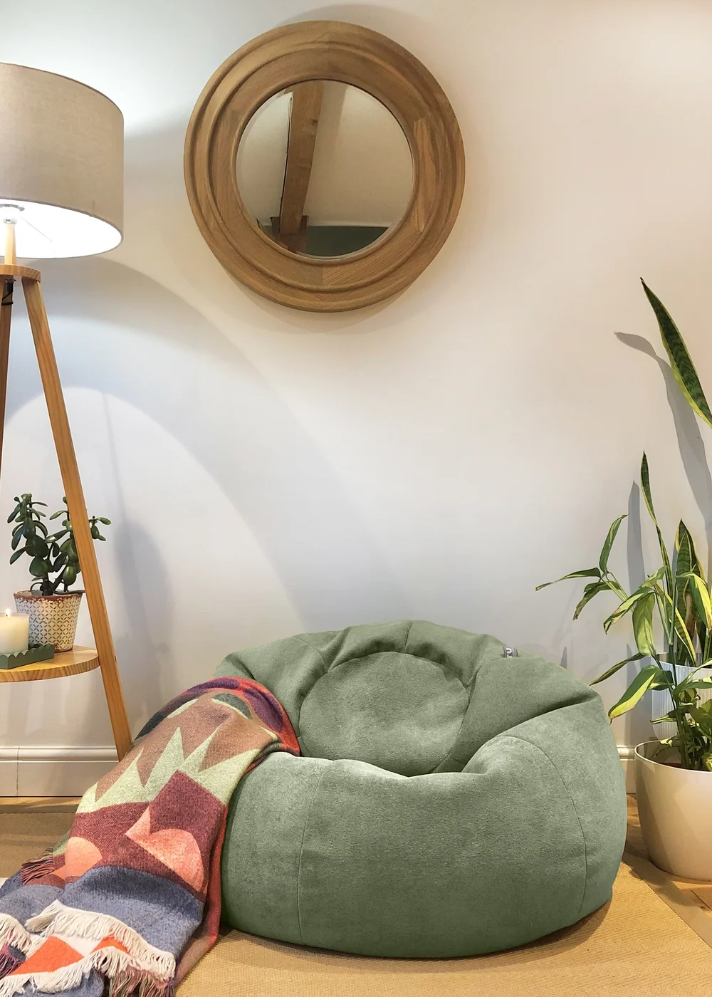 rucomfy Velora Classic Adult Sage Green Beanbag - One Size Image 2