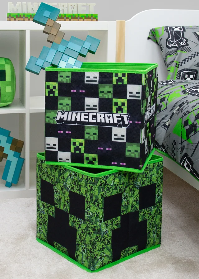 Minecraft Survival Green 2 Pack Storage Box