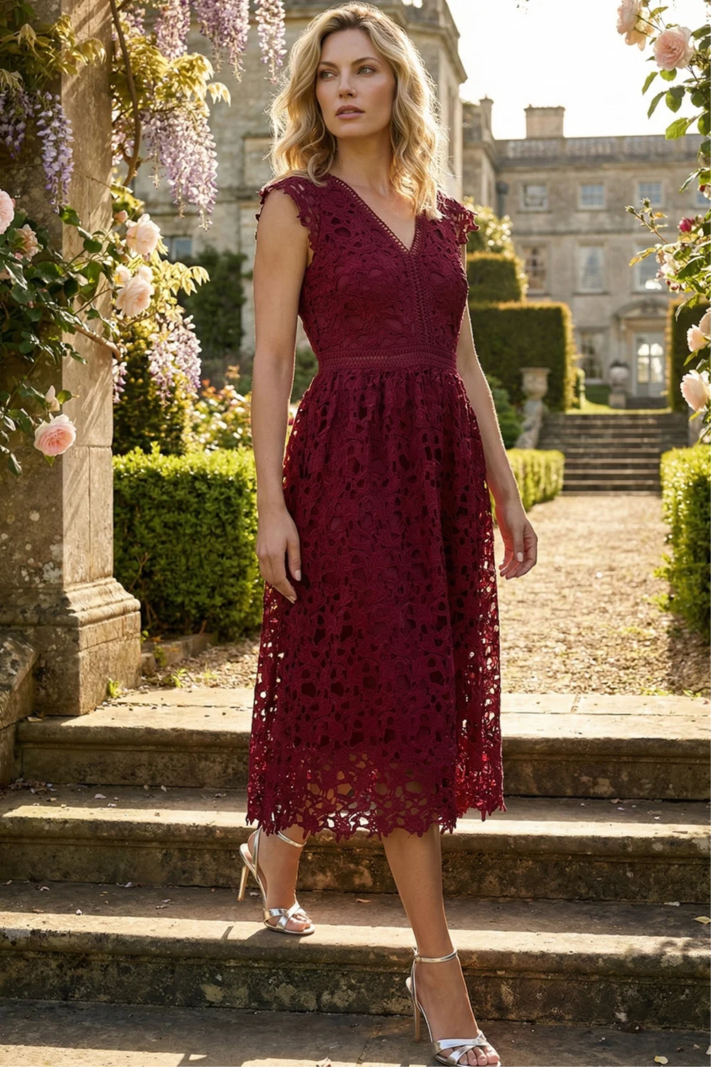 lace midi dress uk Description The Allure of the Sage Green Lace Midi DressThis sage green lace midi dress is