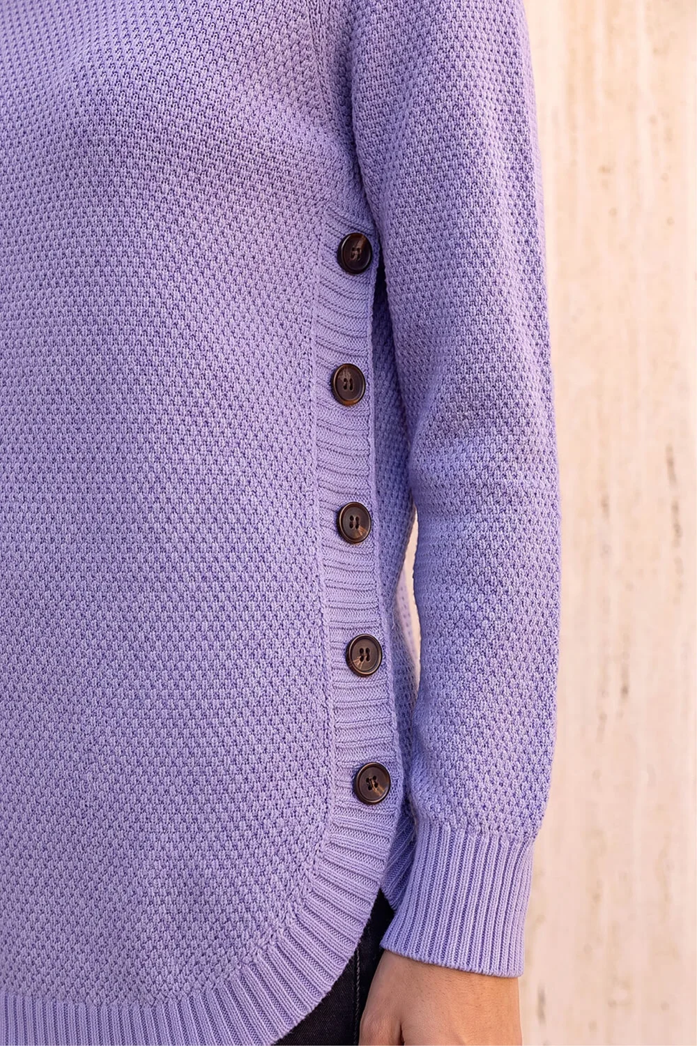 Roman Violet Textured Curved Hem - 10 Image 4