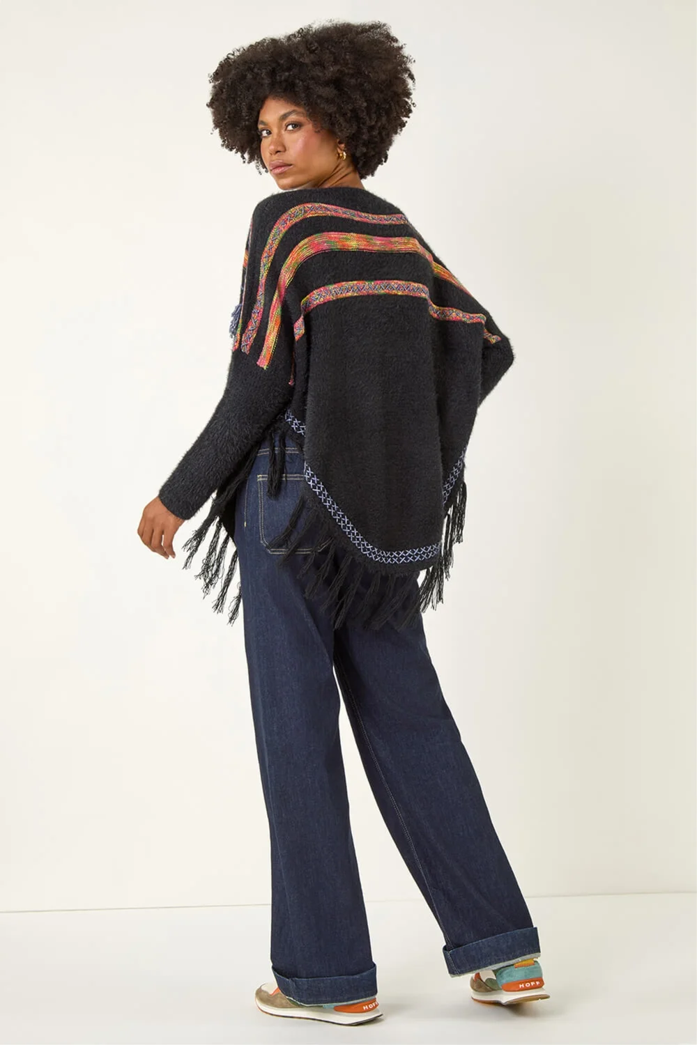Roman Black Jacquard Tassel Knit Jumper - 16 Image 4