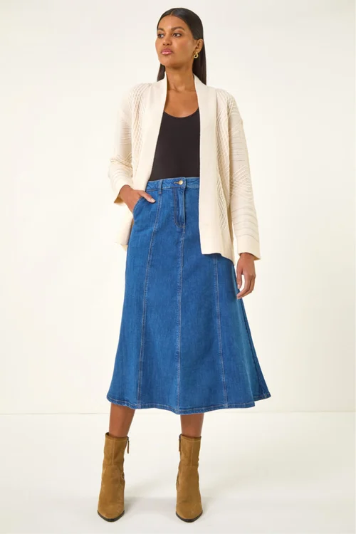 Roman Ivory Textured Knit Cardigan - 16 Image 3