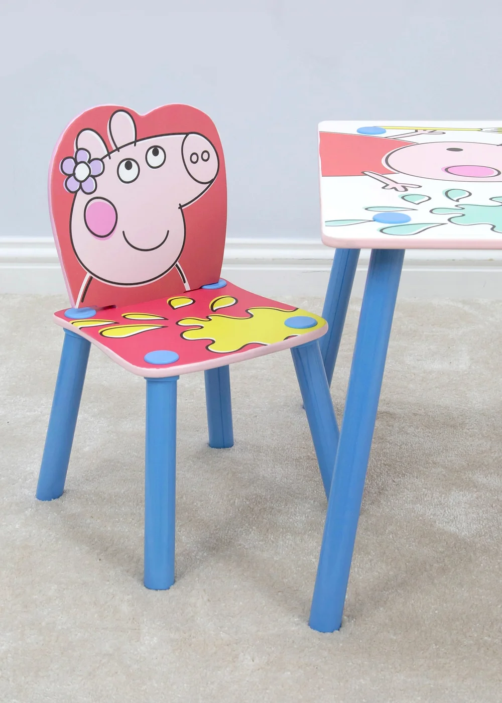 Peppa Pig Playful Pink Table & Chair Set - One Size Image 3