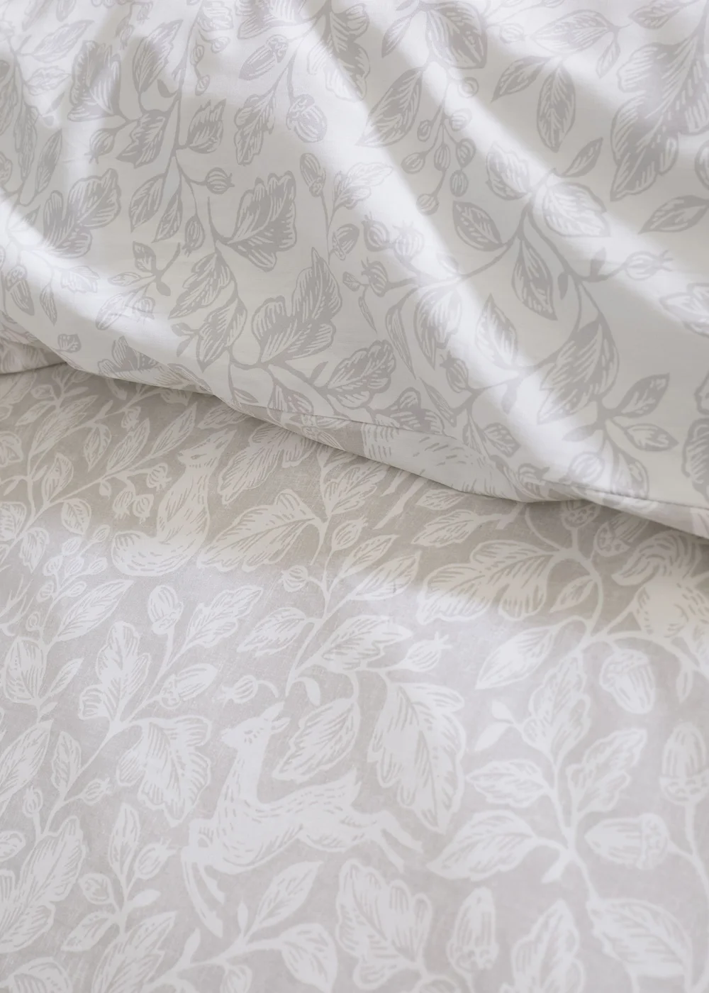 Bianca Fine Linens Natural Woodland Cotton Reversible Duvet Cover Set - Single Image 4