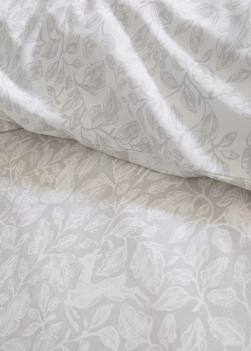 Bianca Fine Linens Natural Woodland Cotton Reversible Duvet Cover Set - Single Image 4