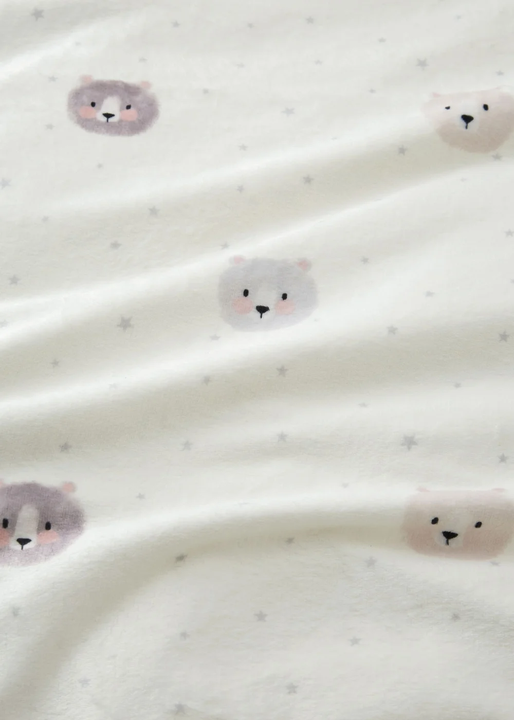 Catherine Lansfield Cosy Bear So Soft Duvet Cover Set Natural - Single Image 4