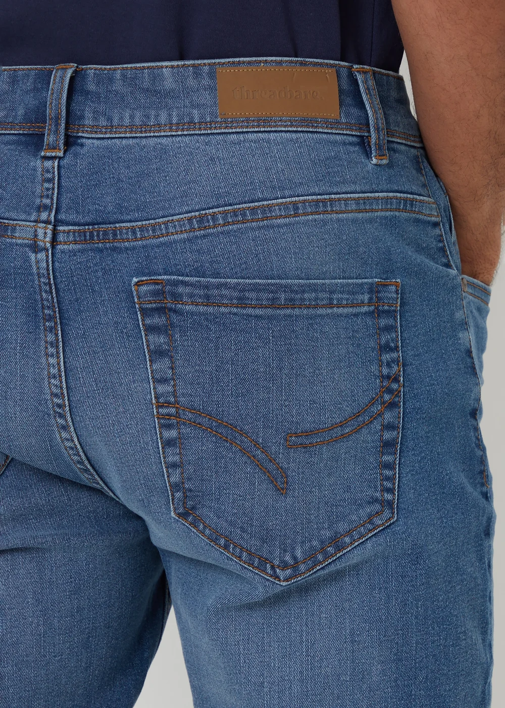 Threadbare Pale Blue Slim Fit Jeans With Stretch - 34/L32 Image 4