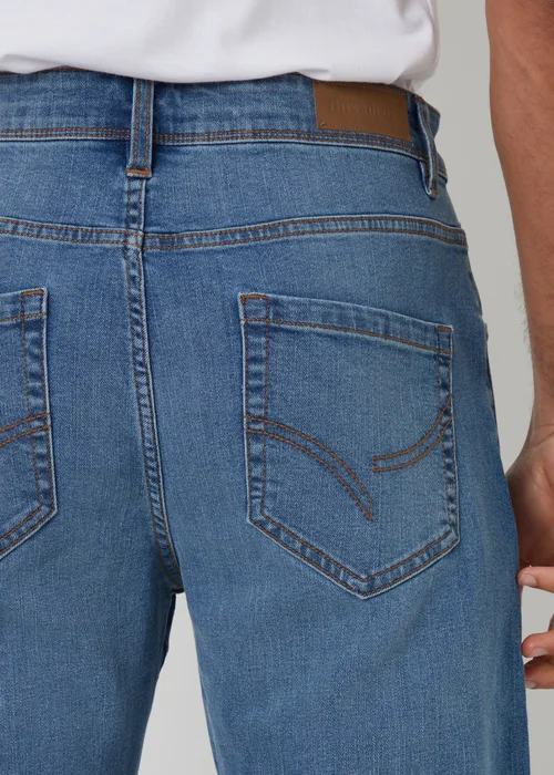 Threadbare Pale Blue Canterbury Straight Fit Jeans With Stretch - 36/L32 Image 4