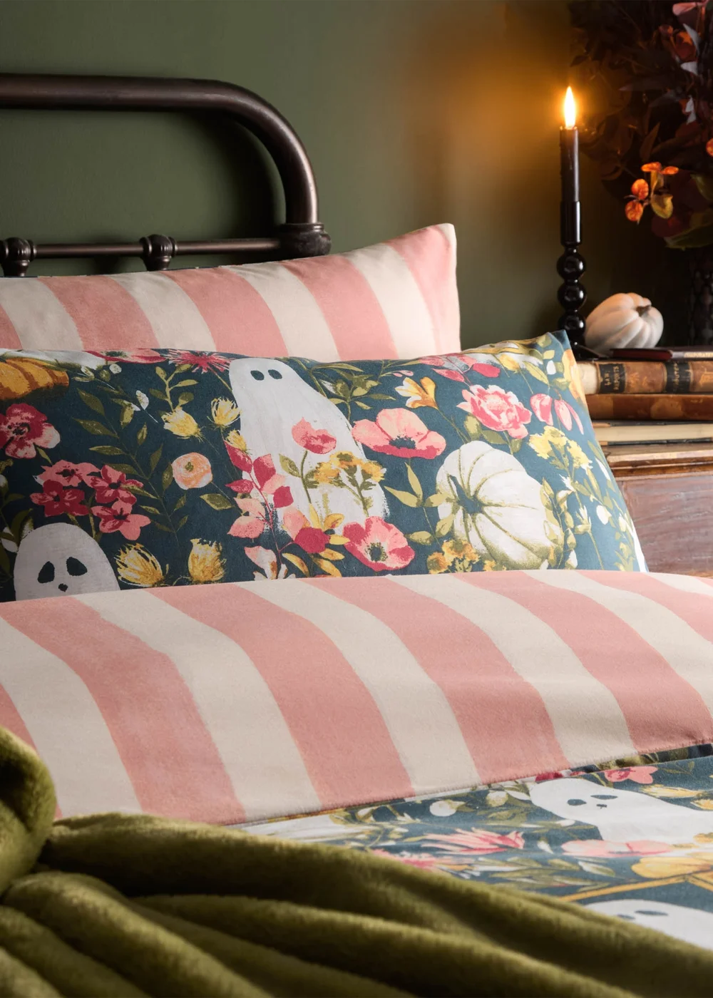 Furn Bootanical Printed Reversible Multicolour Duvet Set - Double Image 2