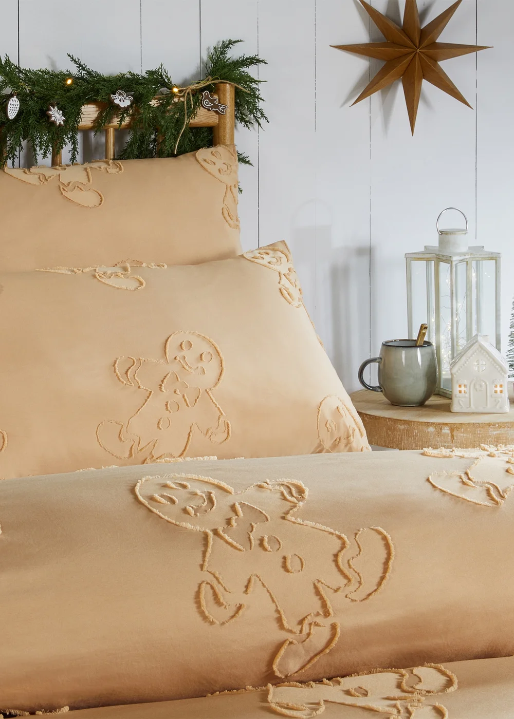 Duvet Day Gingerbread Tufted Soft Touch Ginger Duvet Set - Single Image 2