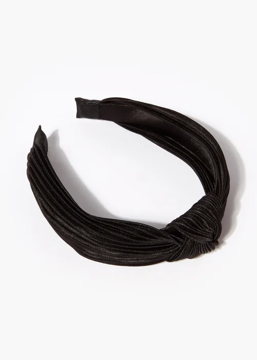 Girls Black Knot Hairband - One Size Image 2
