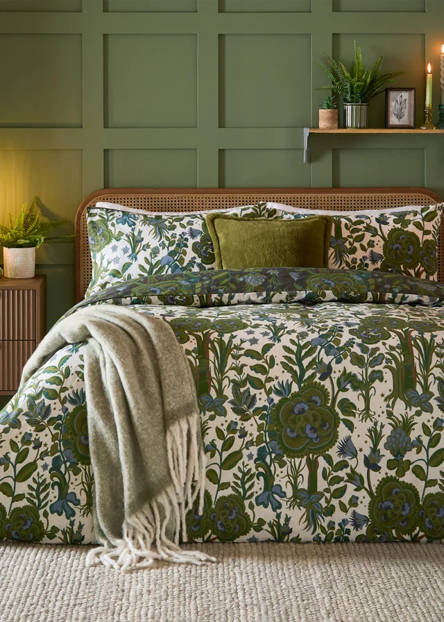 Furn Garden of Wonder Reversible Evergreen Duvet Set