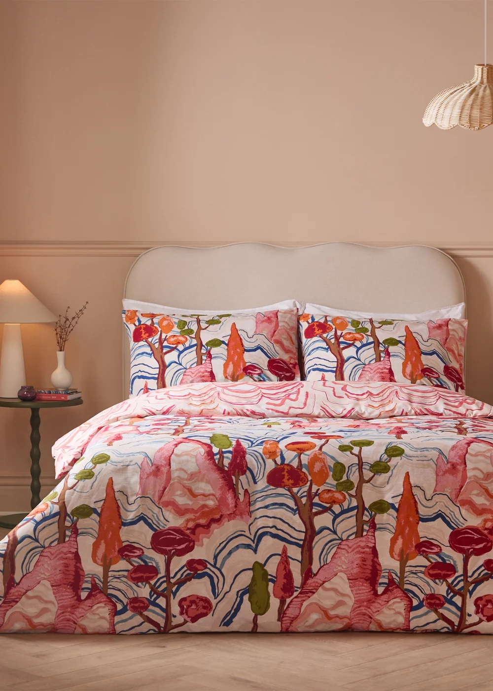 Furn Terra Nova Printed Reversible Multicolour Duvet Set - Single Image 4