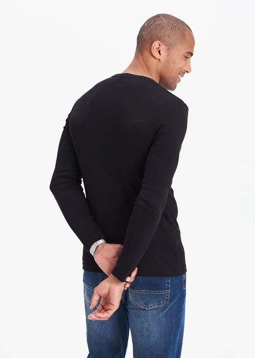 Cotton Traders Black Long Sleeve Crew Neck Base Layer - XS Image 2