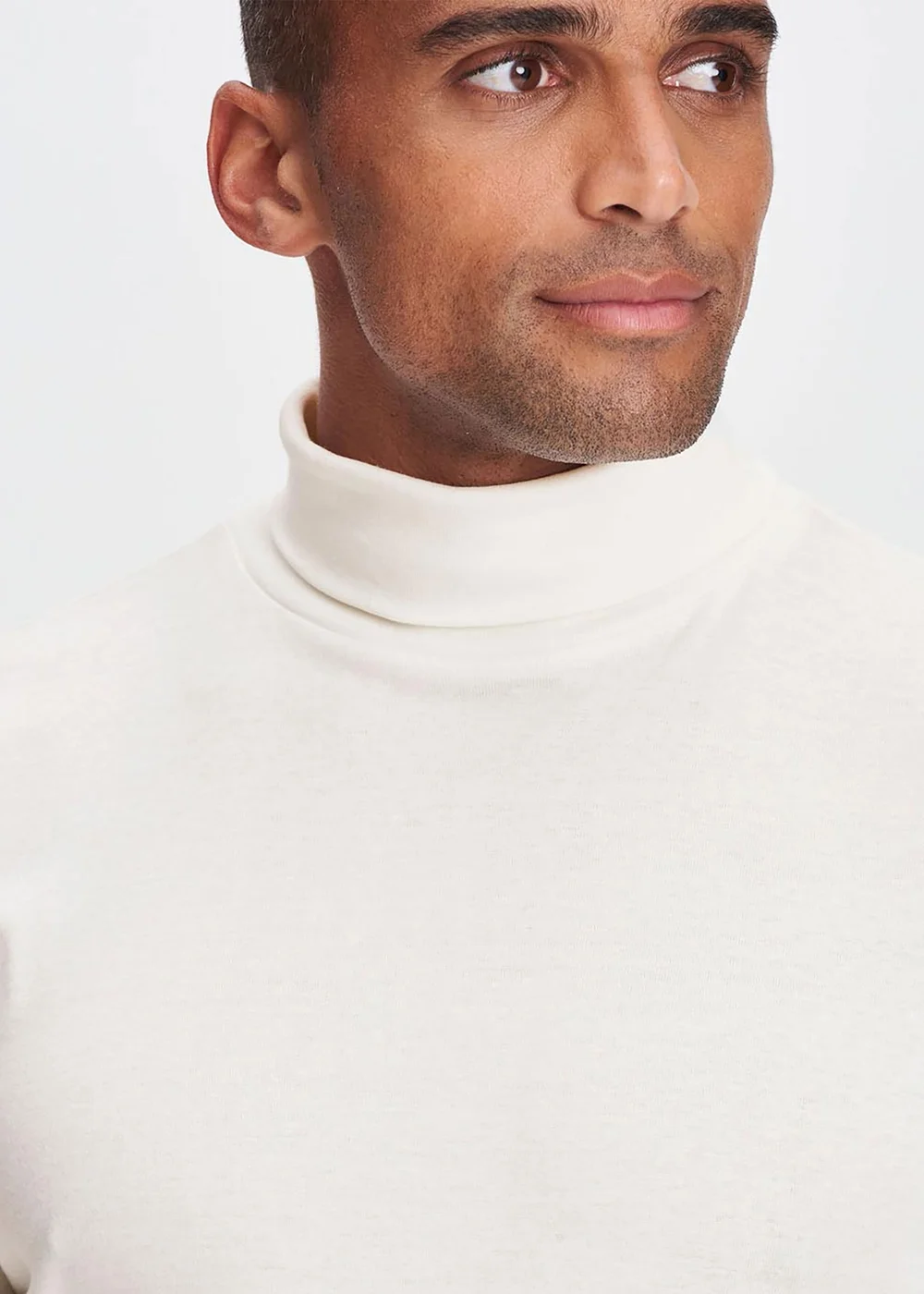 Cotton Traders Cream Long Sleeve Roll Neck Top - XS Image 4
