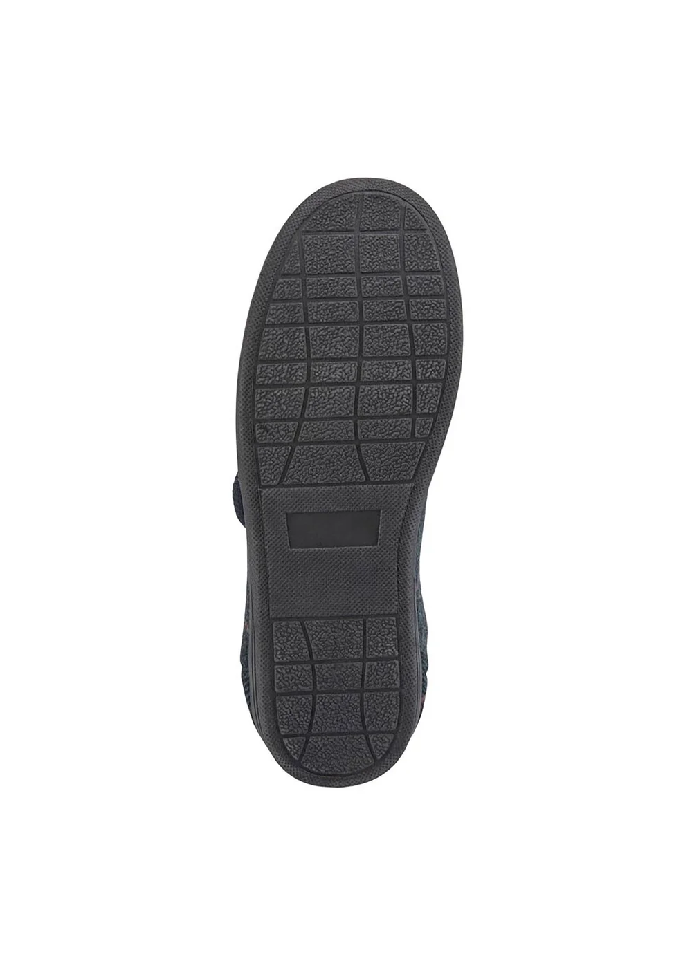 Cotton Traders Navy Adjustable Check Slippers - 11 Image 3