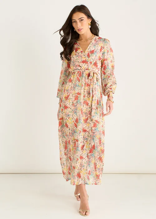 Gini London Multi Jacquard Chiffon Midi Dress - 16 Image 1