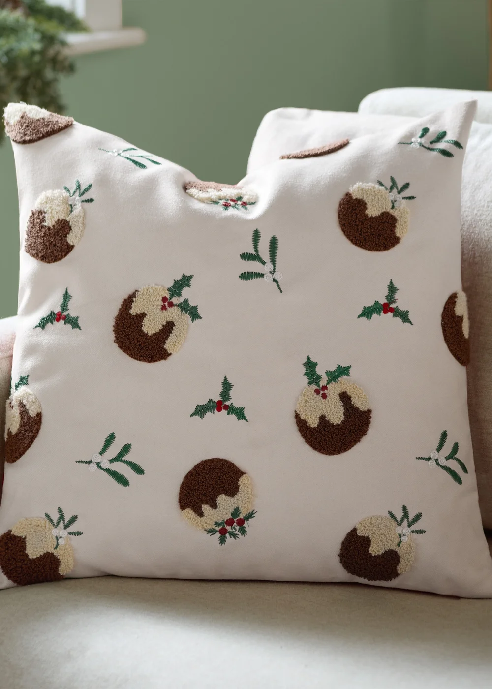 Furn Puddings Tufted Velvet Multi Cushion - 45cm x 45cm Image 1