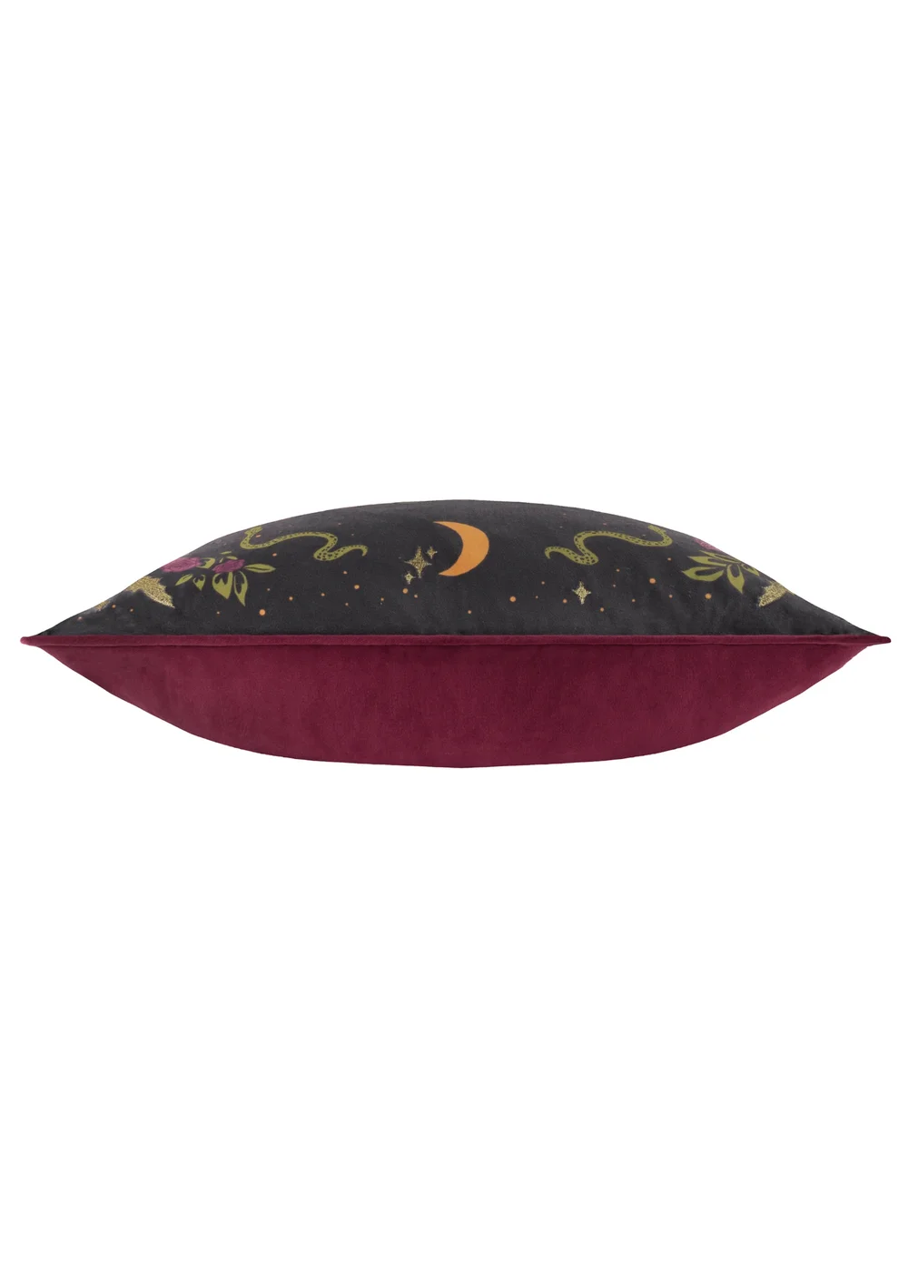 Furn Bad Witch Embroidered Velvet Black Magic Cushion - 30 x 50cm Image 4