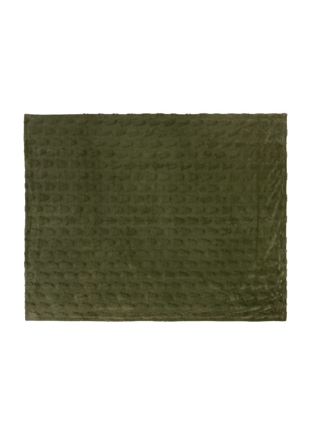 Furn Pines Faux Fur Forest Green Throw - 200cm Image 4