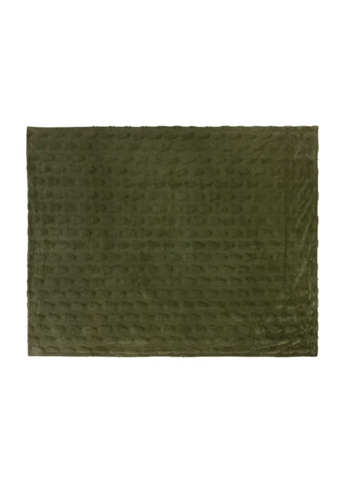 Furn Pines Faux Fur Forest Green Throw - 200cm Image 4